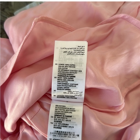 NWT Sandro Paris Britany Tie Open Back Pink Top - Picture 13 of 13